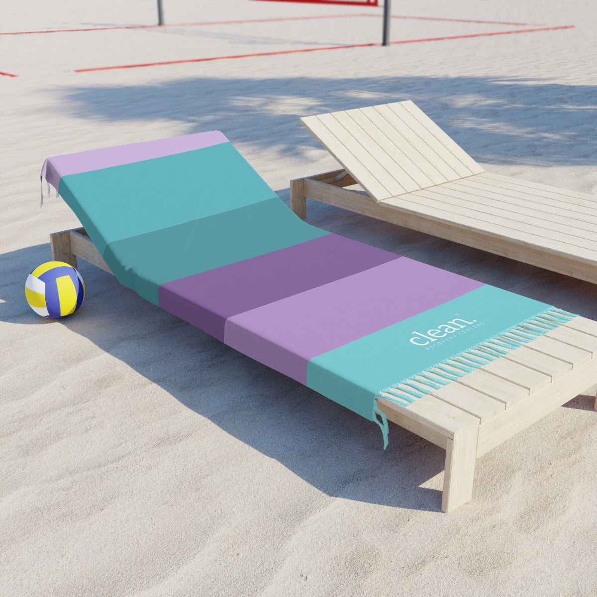 Clean Coastal Colorblock Beach Blanket