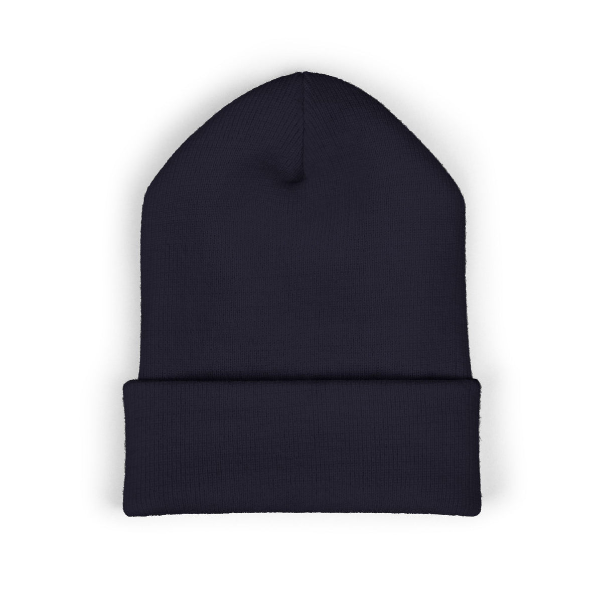 Clean Logo Embroidered Beanie - White Logo