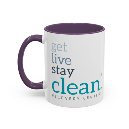 Get Live Stay Clean Accent Coffee Mug