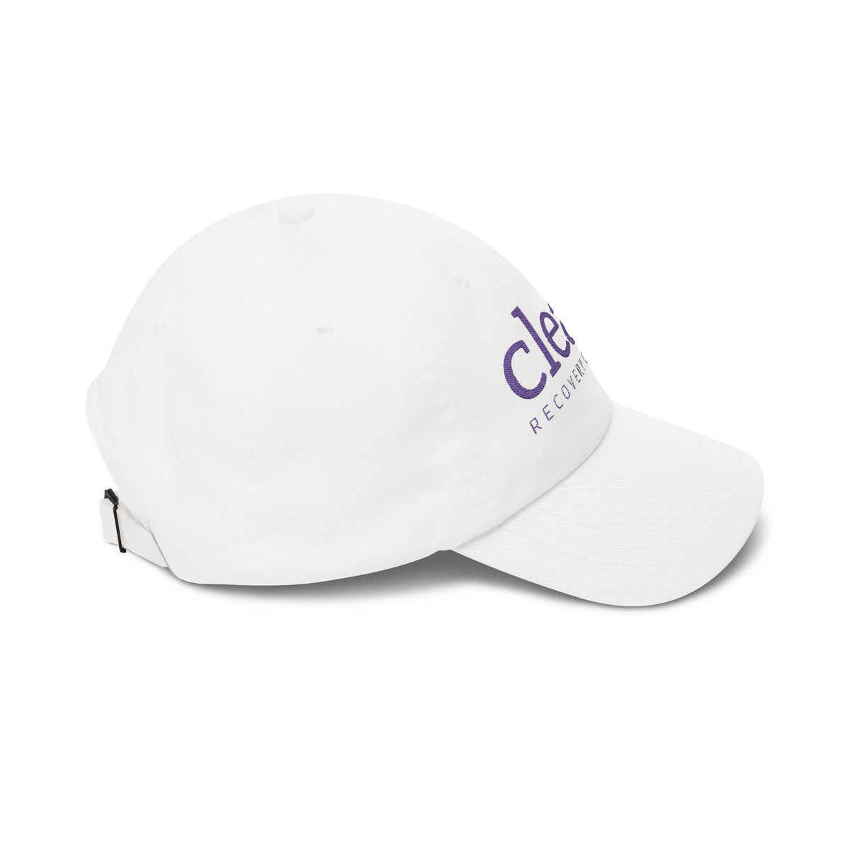 Clean Logo Embroidered Classic Cap - Purple logo