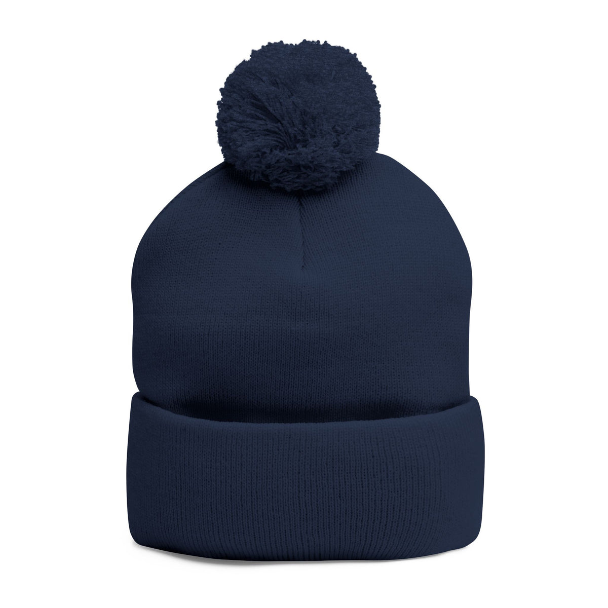 Clean Logo Embroidered Pom-Pom Beanie