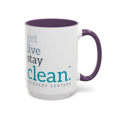 Get Live Stay Clean Accent Coffee Mug