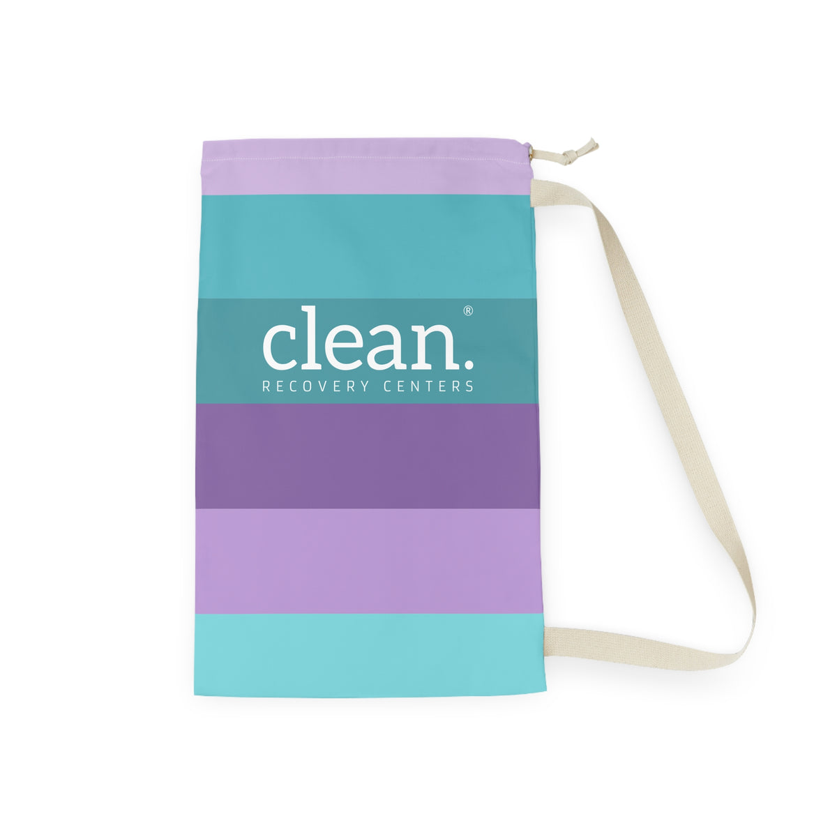 Clean Coastal Colorblock Laundry Bag