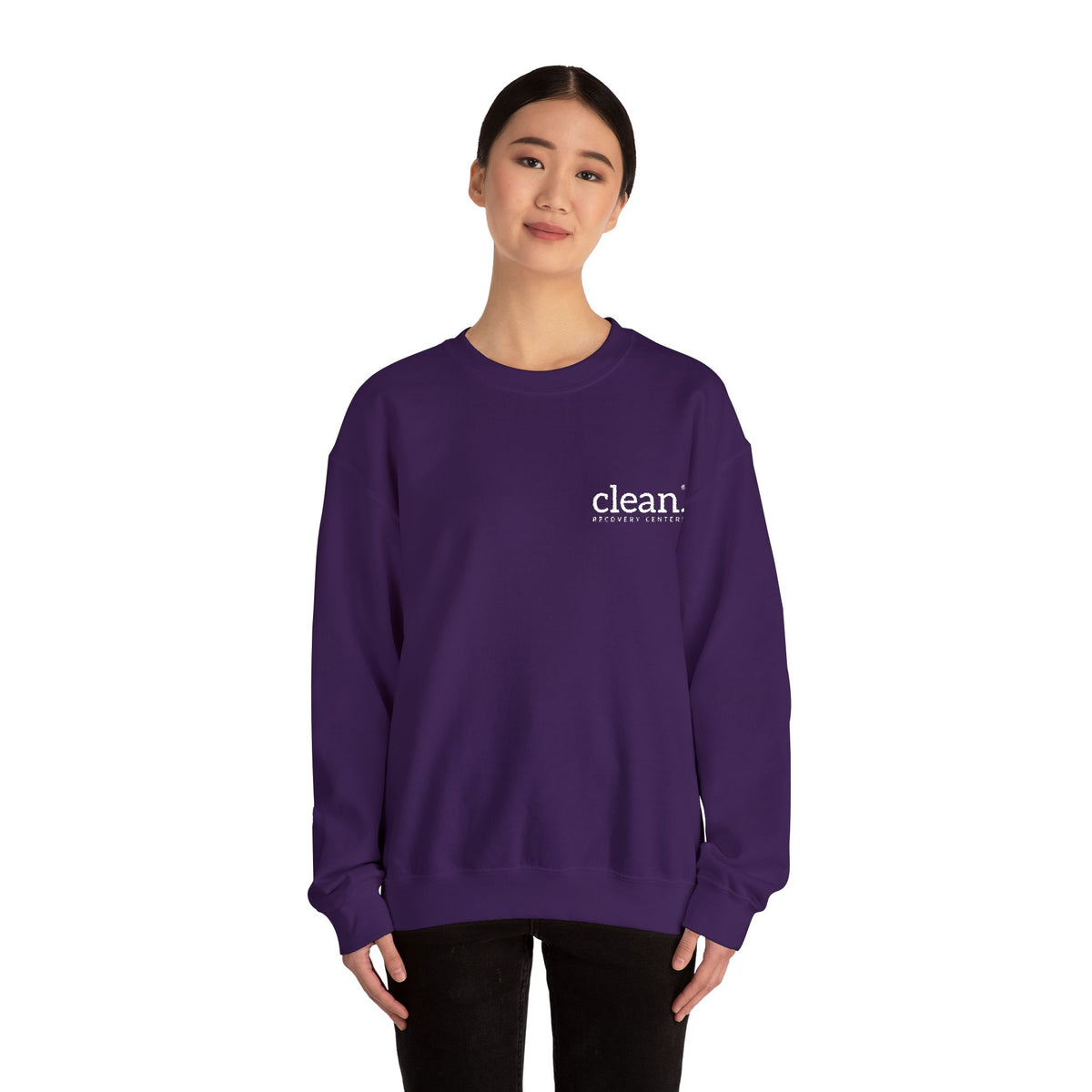 Clean Logo Embroidered Crewneck Sweatshirt