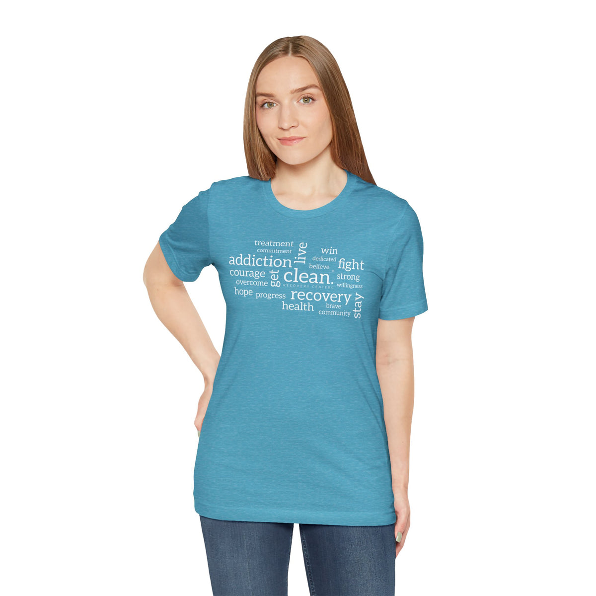 Clean Word Cloud Jersey Short Sleeve Tee