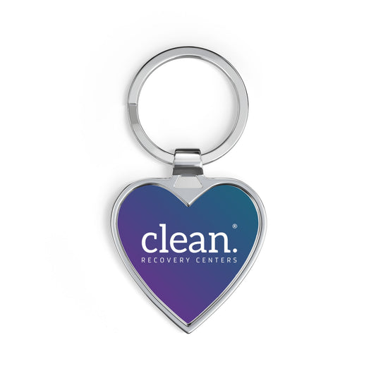 Clean Logo Heart Keychain