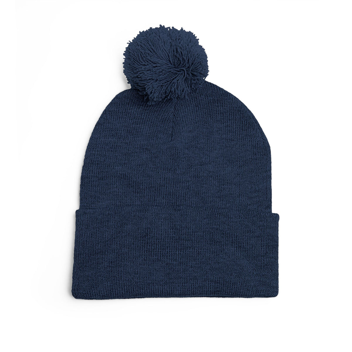 Clean Logo Embroidered Pom-Pom Beanie