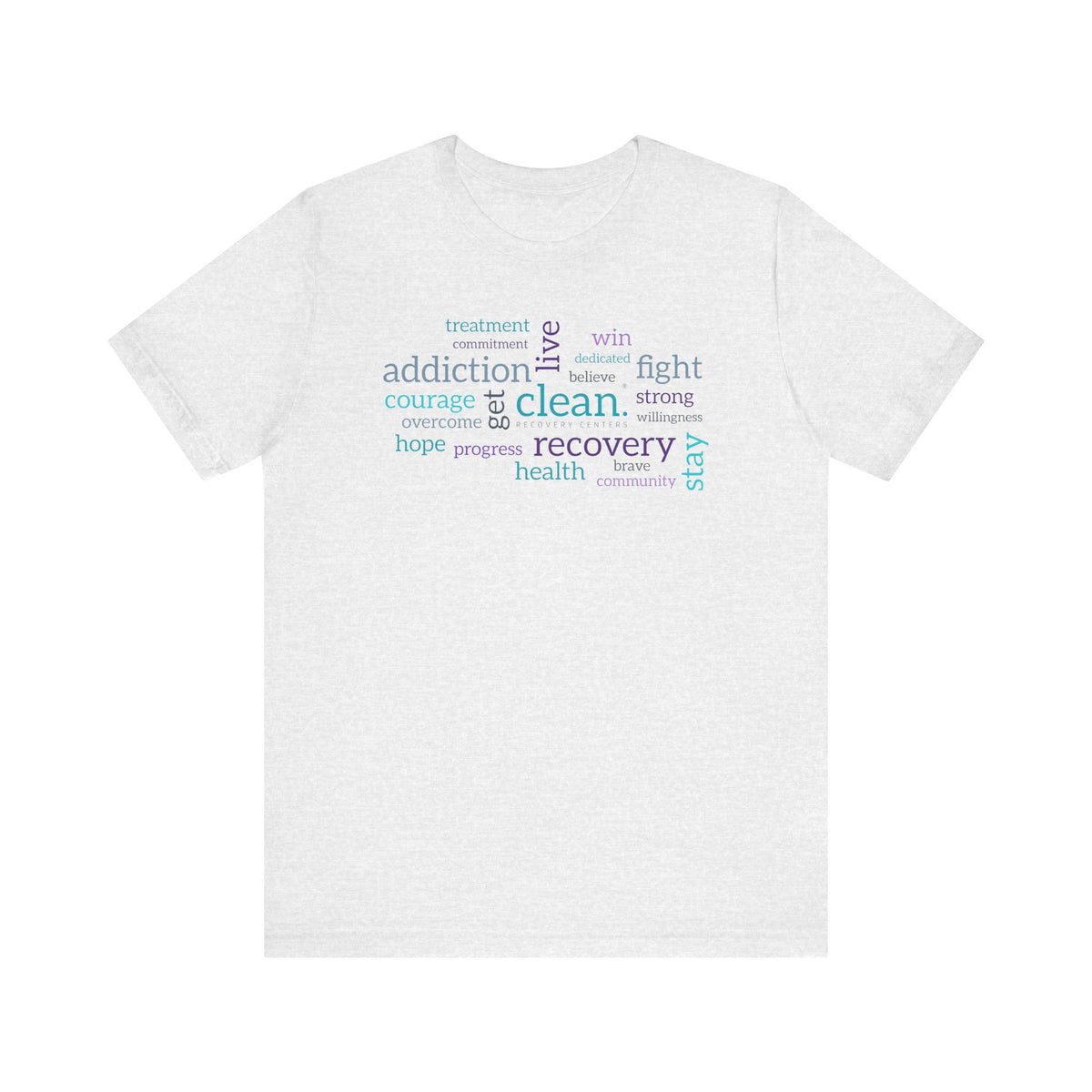 Clean Word Cloud Jersey Short Sleeve Tee