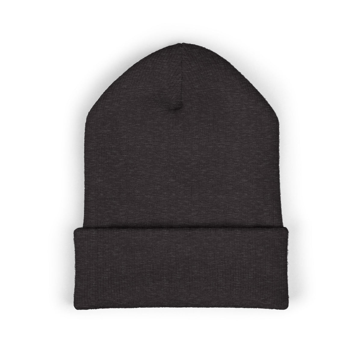 Clean Logo Embroidered Beanie - White Logo