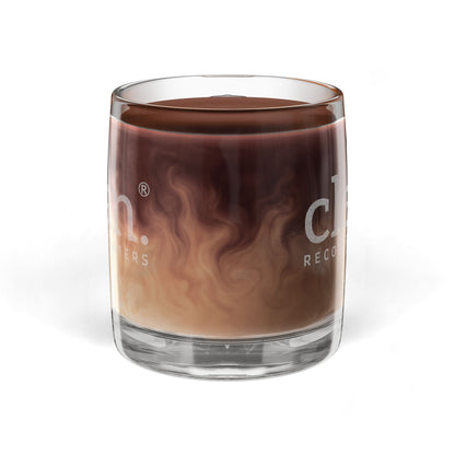 Clean Logo Engraved Glass Coffee Mug