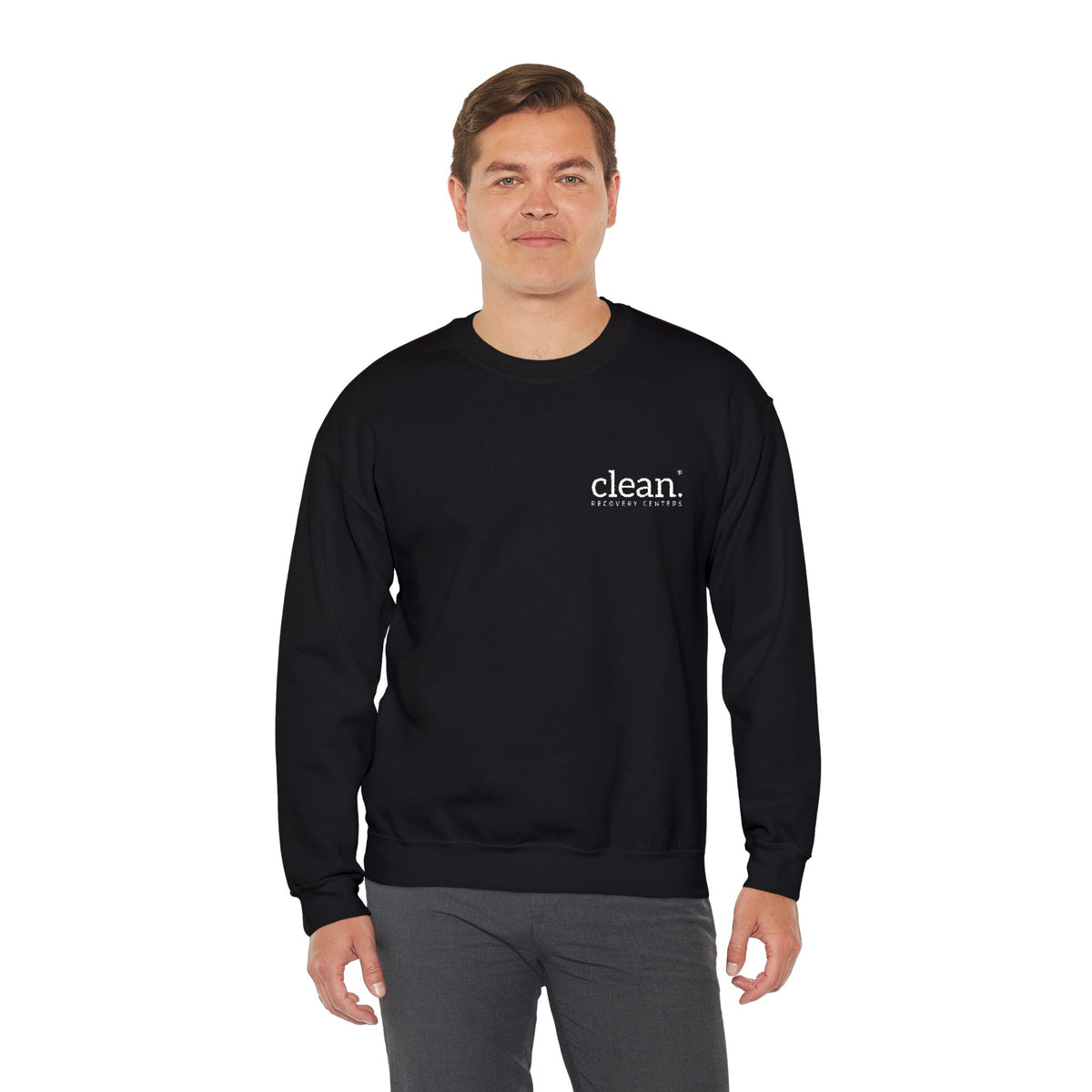 Clean Logo Embroidered Crewneck Sweatshirt