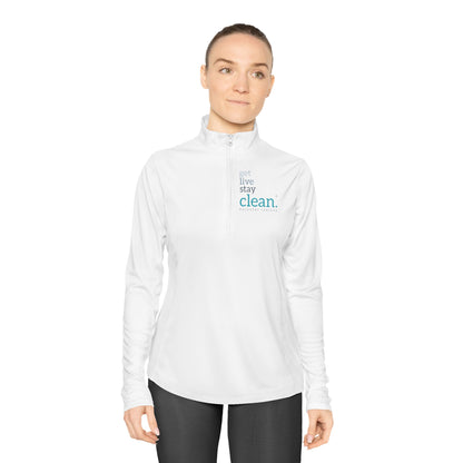 Get, Live, Stay Clean Women's Quarter-Zip Pullover