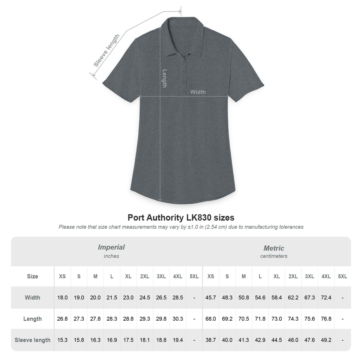 Clean Logo Embroidered Ladies Polo