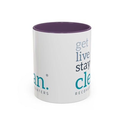 Get Live Stay Clean Accent Coffee Mug