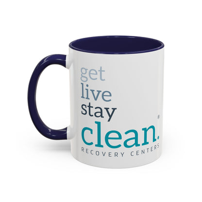 Get Live Stay Clean Accent Coffee Mug