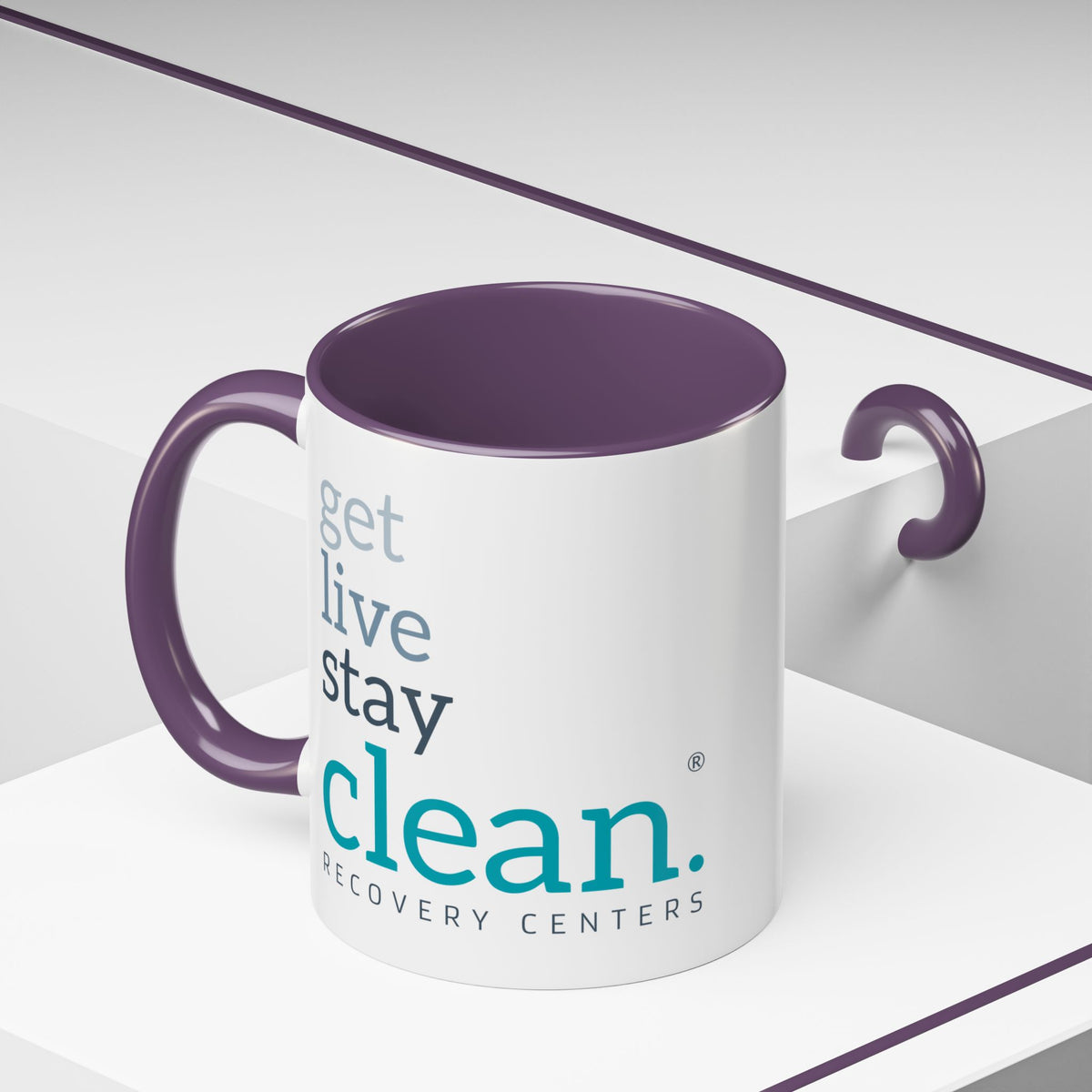Get Live Stay Clean Accent Coffee Mug