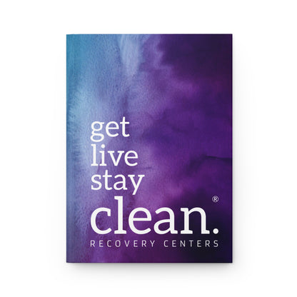 Get Live Stay Clean Watercolor Hardcover Journal