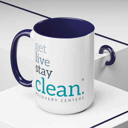Get Live Stay Clean Accent Coffee Mug