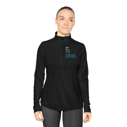 Get, Live, Stay Clean Women's Quarter-Zip Pullover