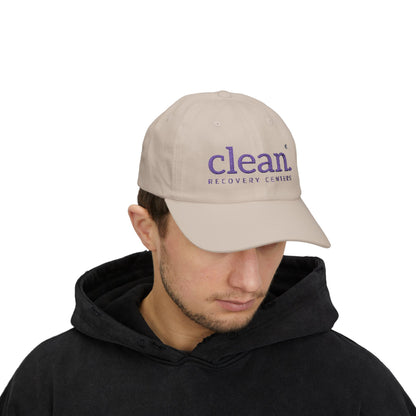 Clean Logo Embroidered Classic Cap - Purple logo