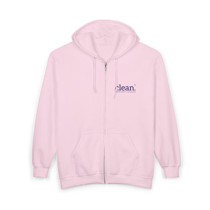 Clean Logo Embroidered Full-Zip Hoodie