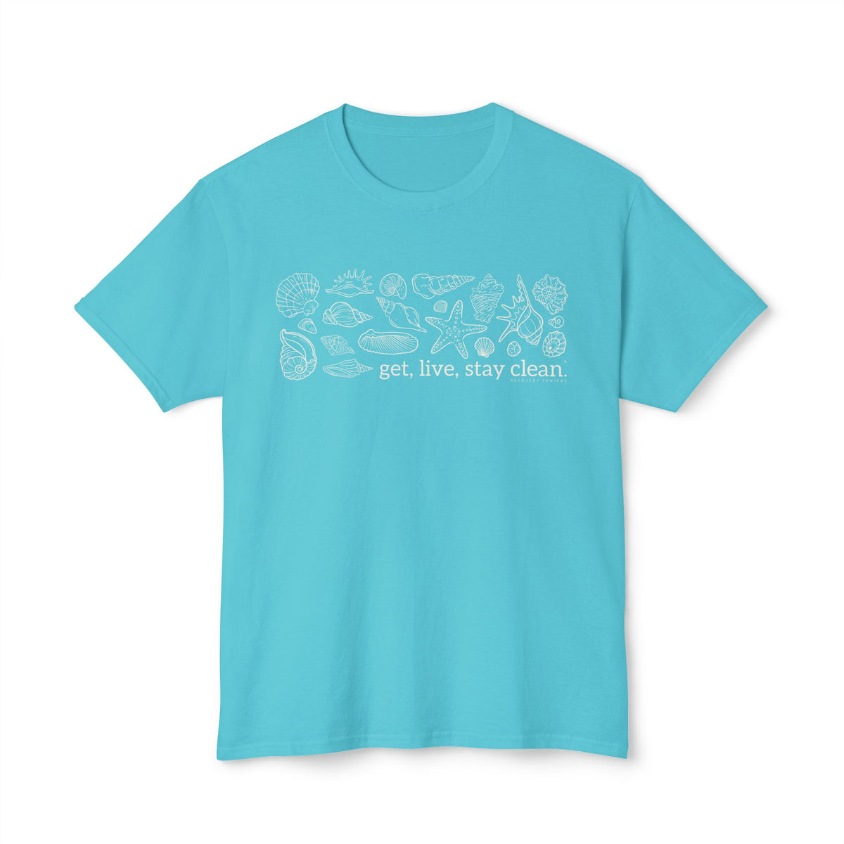 Get, Live, Stay Clean Seashell Collection Tee