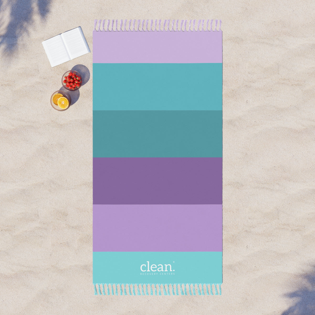 Clean Coastal Colorblock Beach Blanket