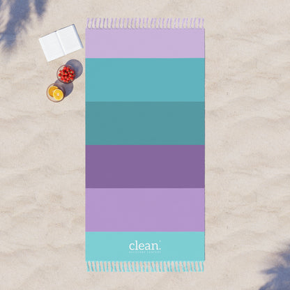 Clean Coastal Colorblock Beach Blanket