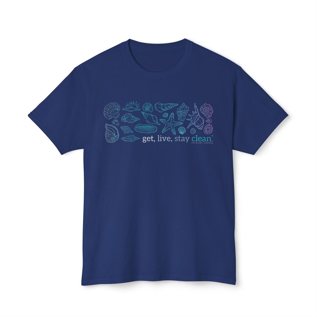 Get, Live, Stay Clean Seashell Collection Tee