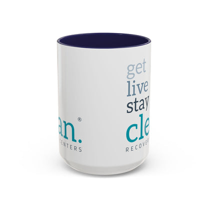 Get Live Stay Clean Accent Coffee Mug