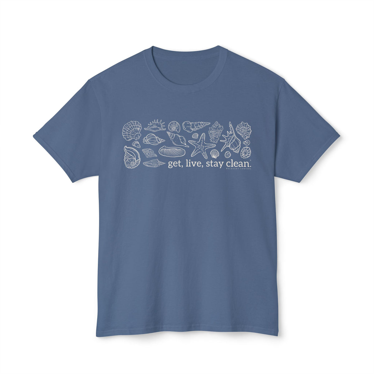 Get, Live, Stay Clean Seashell Collection Tee