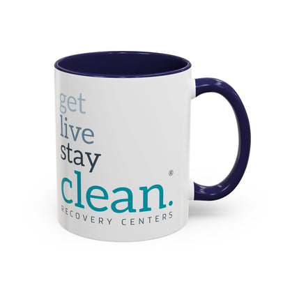 Get Live Stay Clean Accent Coffee Mug