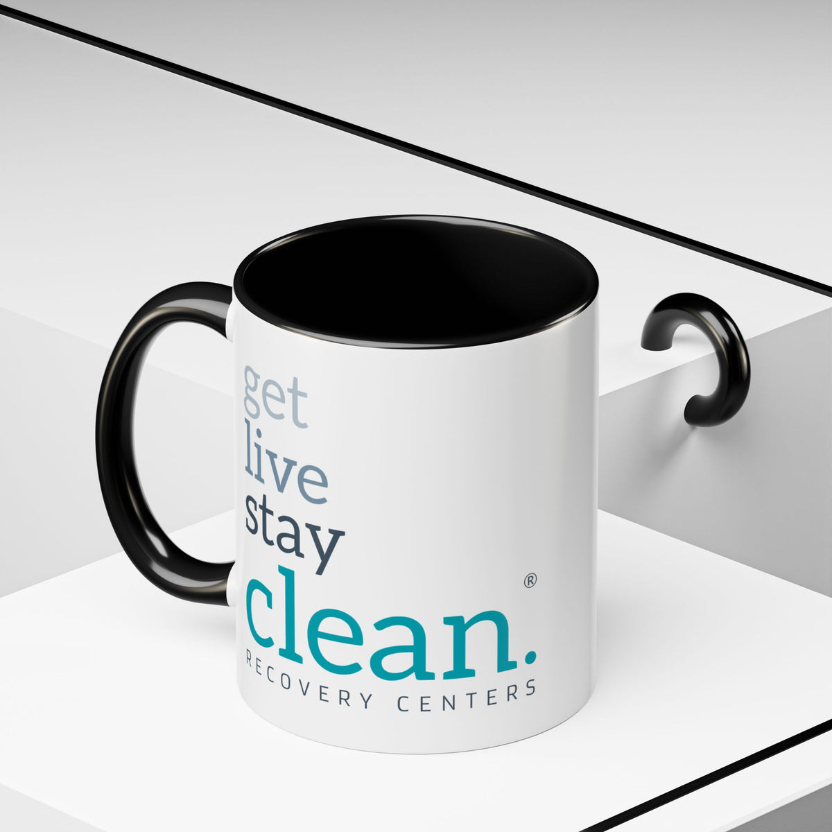 Get Live Stay Clean Accent Coffee Mug