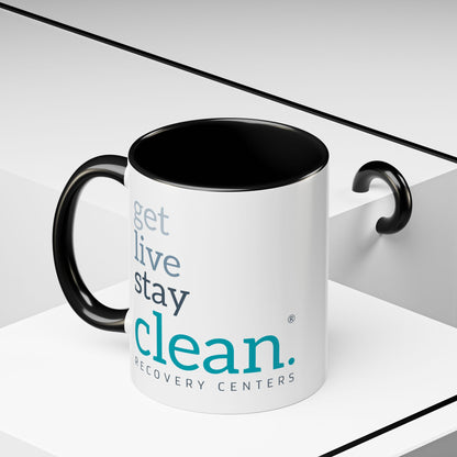 Get Live Stay Clean Accent Coffee Mug