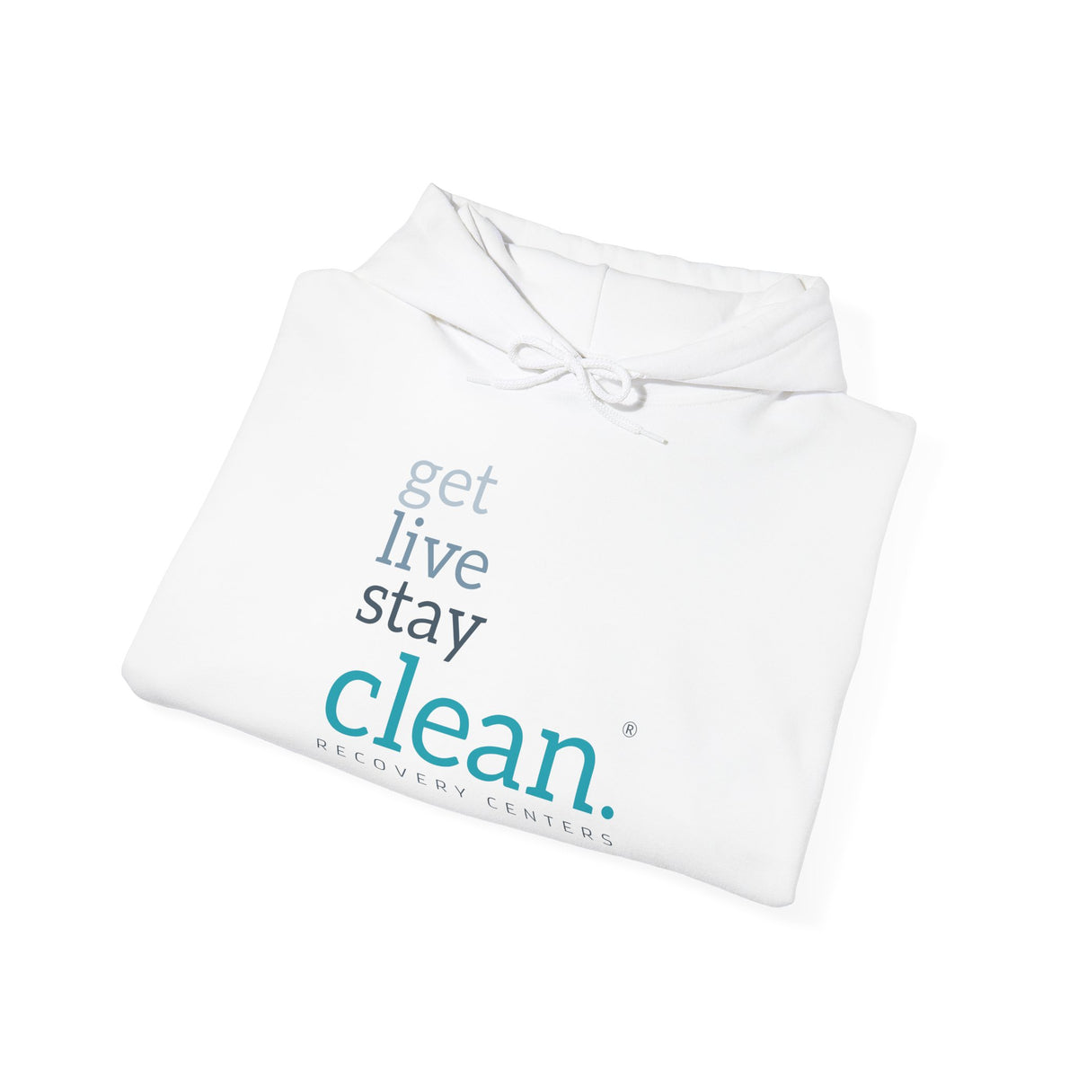 Get, Live, Stay Clean Logo Hooded Sweatshirt