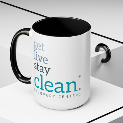 Get Live Stay Clean Accent Coffee Mug
