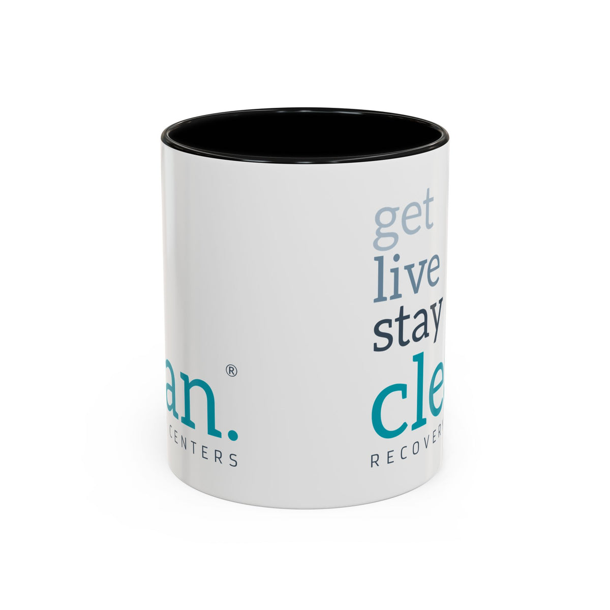 Get Live Stay Clean Accent Coffee Mug