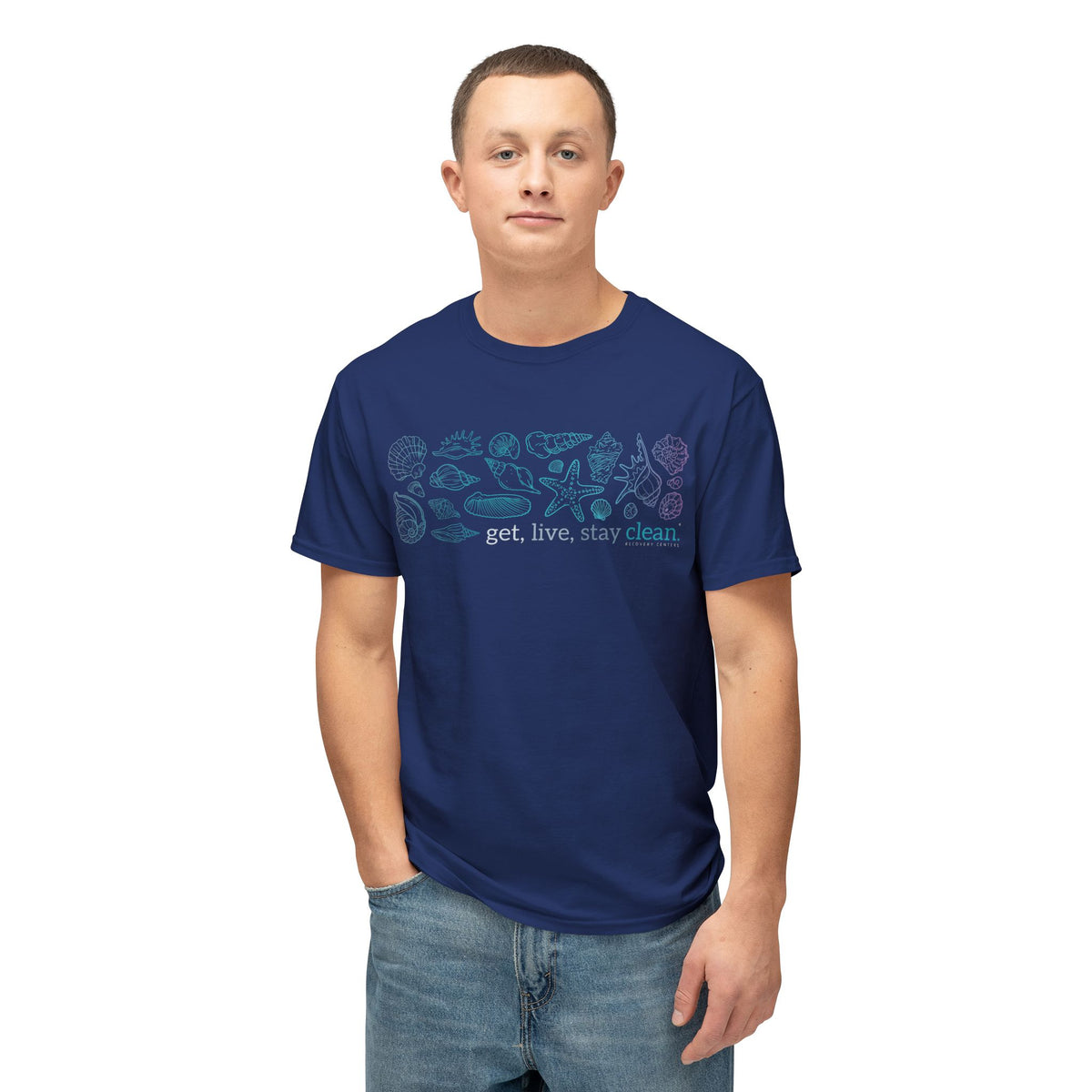 Get, Live, Stay Clean Seashell Collection Tee
