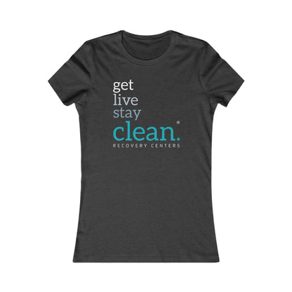 Women's Get, Live, Stay Clean Logo Tee