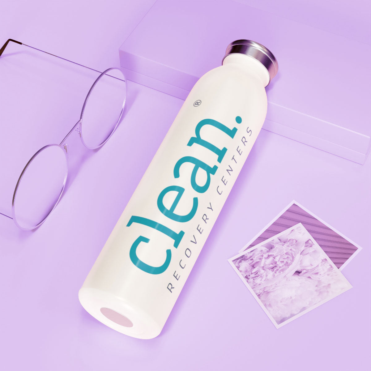Clean Logo Slim Water Bottle